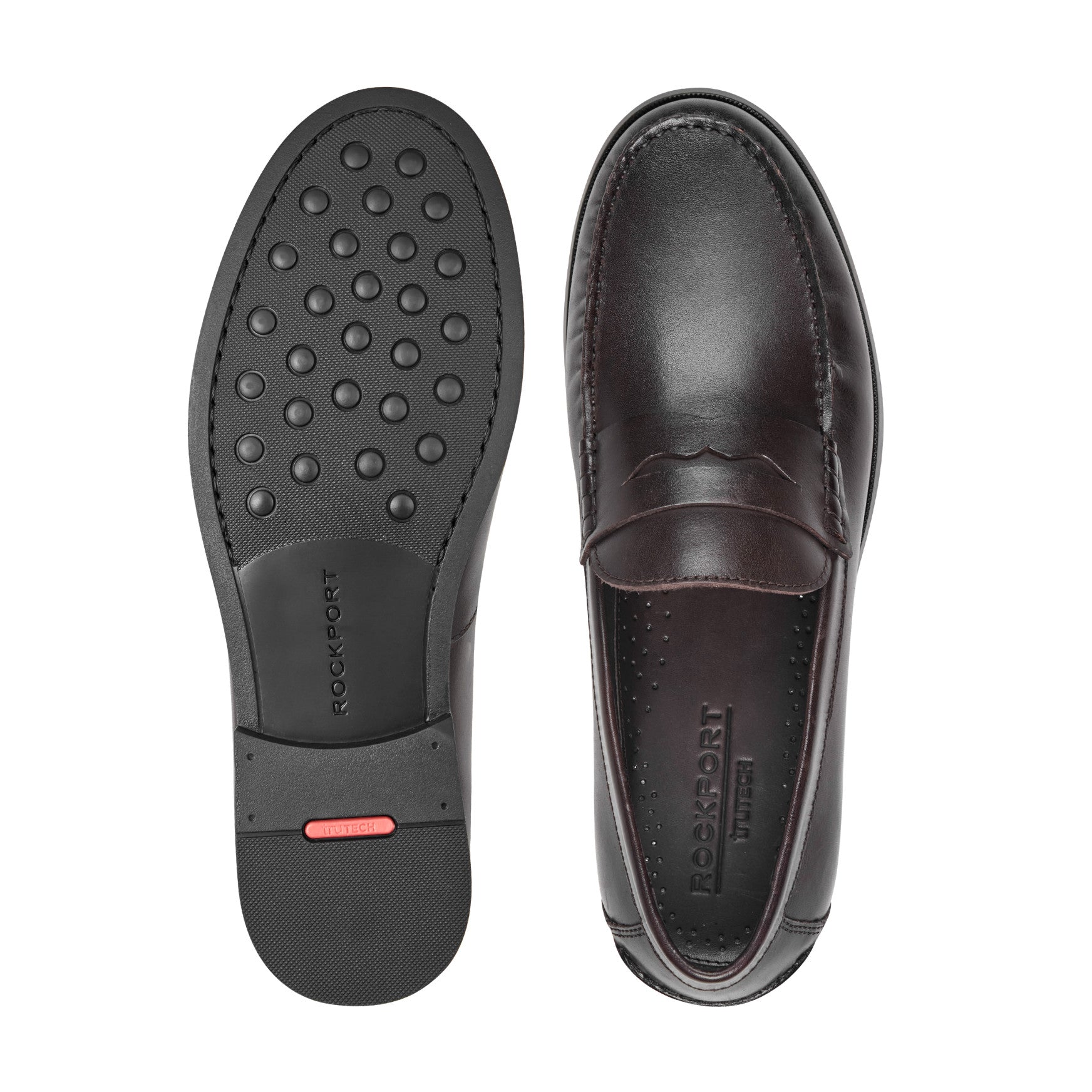 Rockport Men / Willcox Classic Penny Loafers - Dark Brown Leather