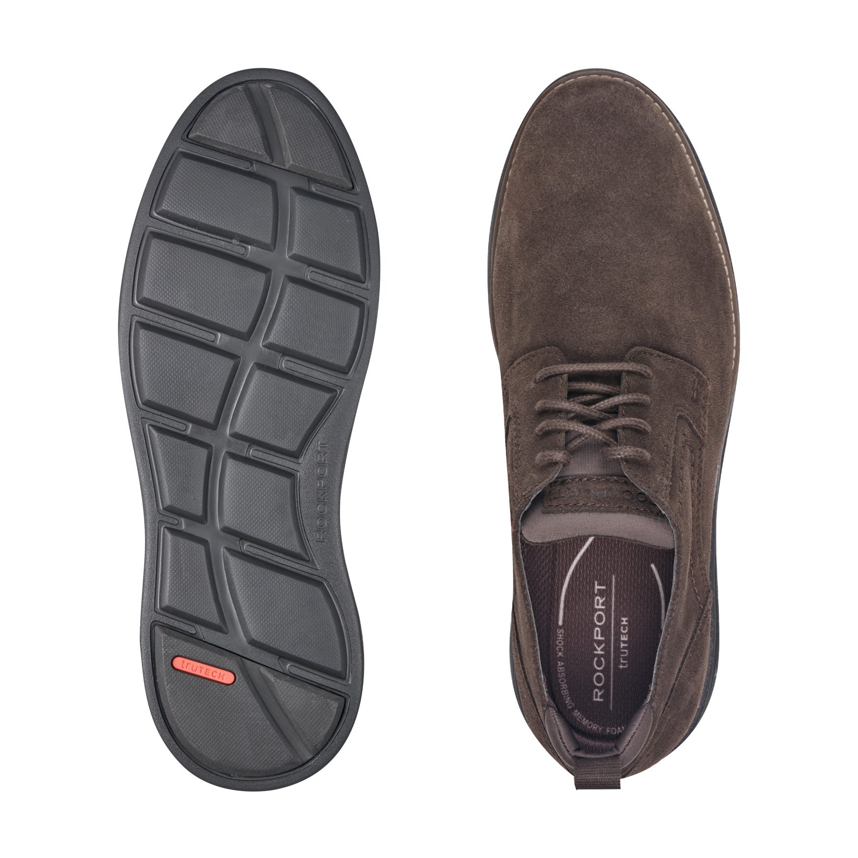 Rockport Men / Canton Casual Lace-up Oxford - Dark Brown Suede