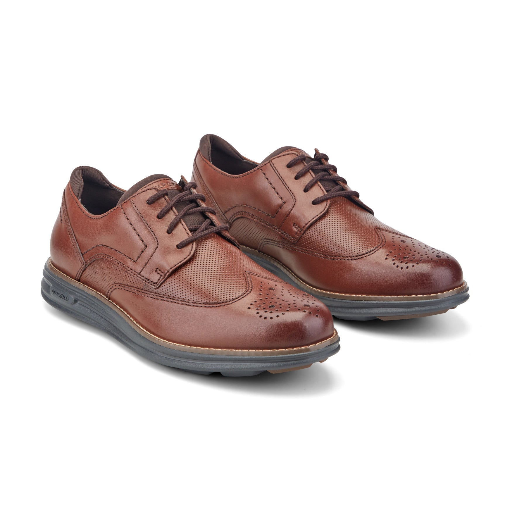 Rockport Men / Coltin Casual Lace-up Round Toe Shoes - Dark Natural Leather