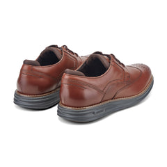 Rockport Men / Coltin Casual Lace-up Round Toe Shoes - Dark Natural Leather