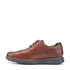 Rockport Men / Coltin Casual Lace-up Round Toe Shoes - Dark Natural Leather
