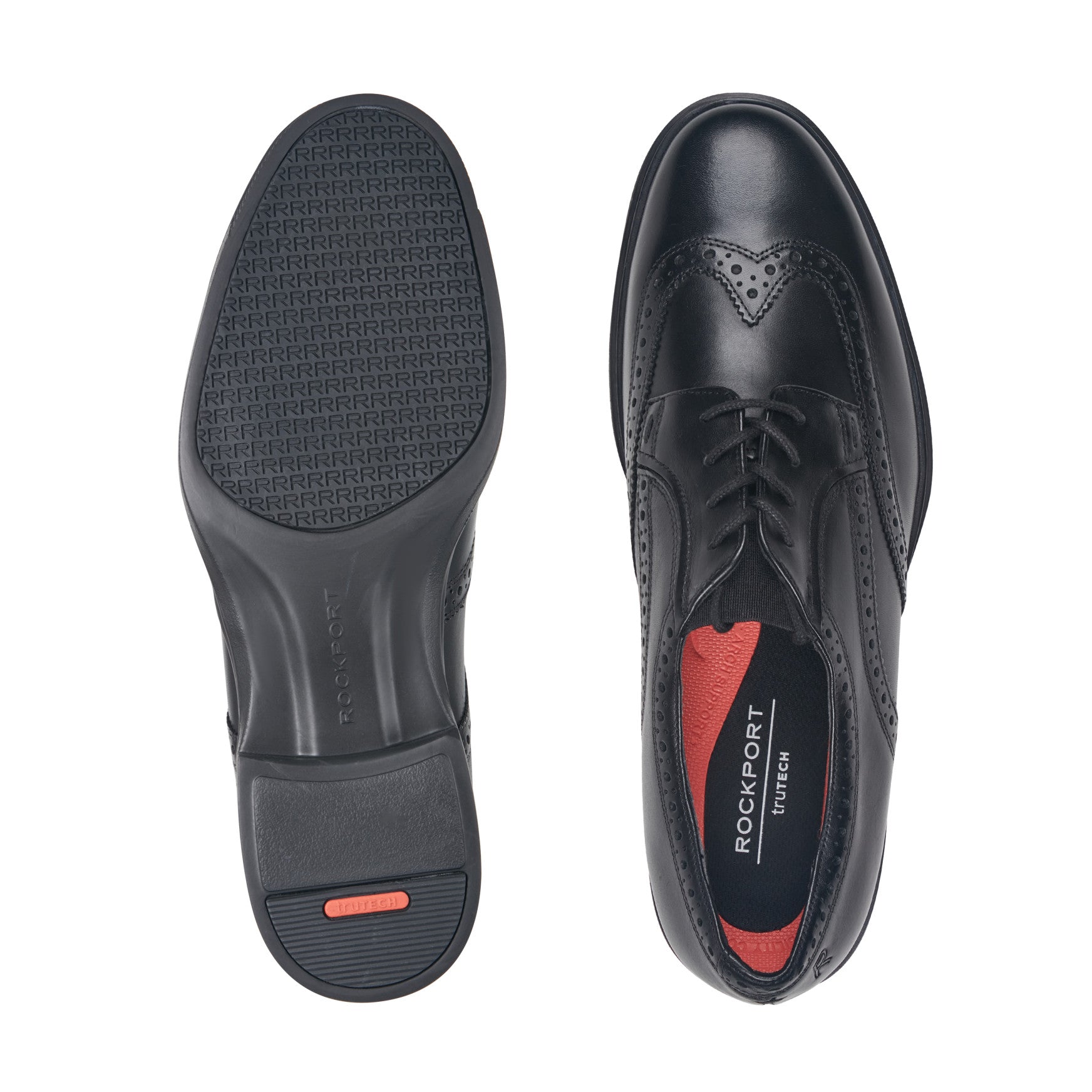 Rockport Men / Keegan Dress Wing Tip Lace-up Oxfords - Black Leather