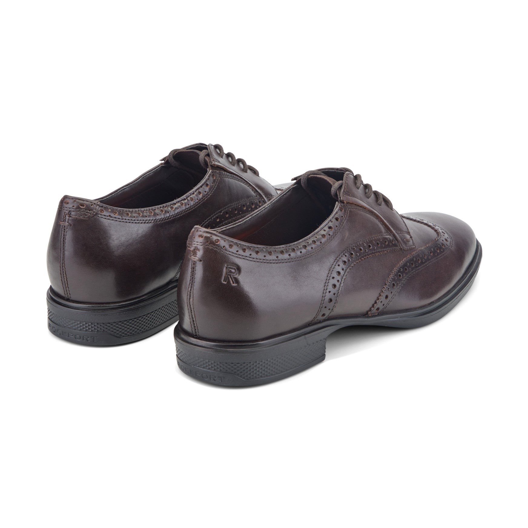 Rockport Men / Keegan Dress Wing Tip Lace-up Oxfords - Dark Brown Leather