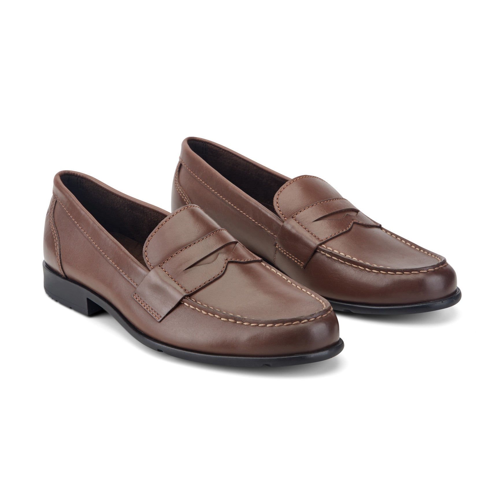 Rockport Men / Classic Penny Loafers - Dark Brown Leather
