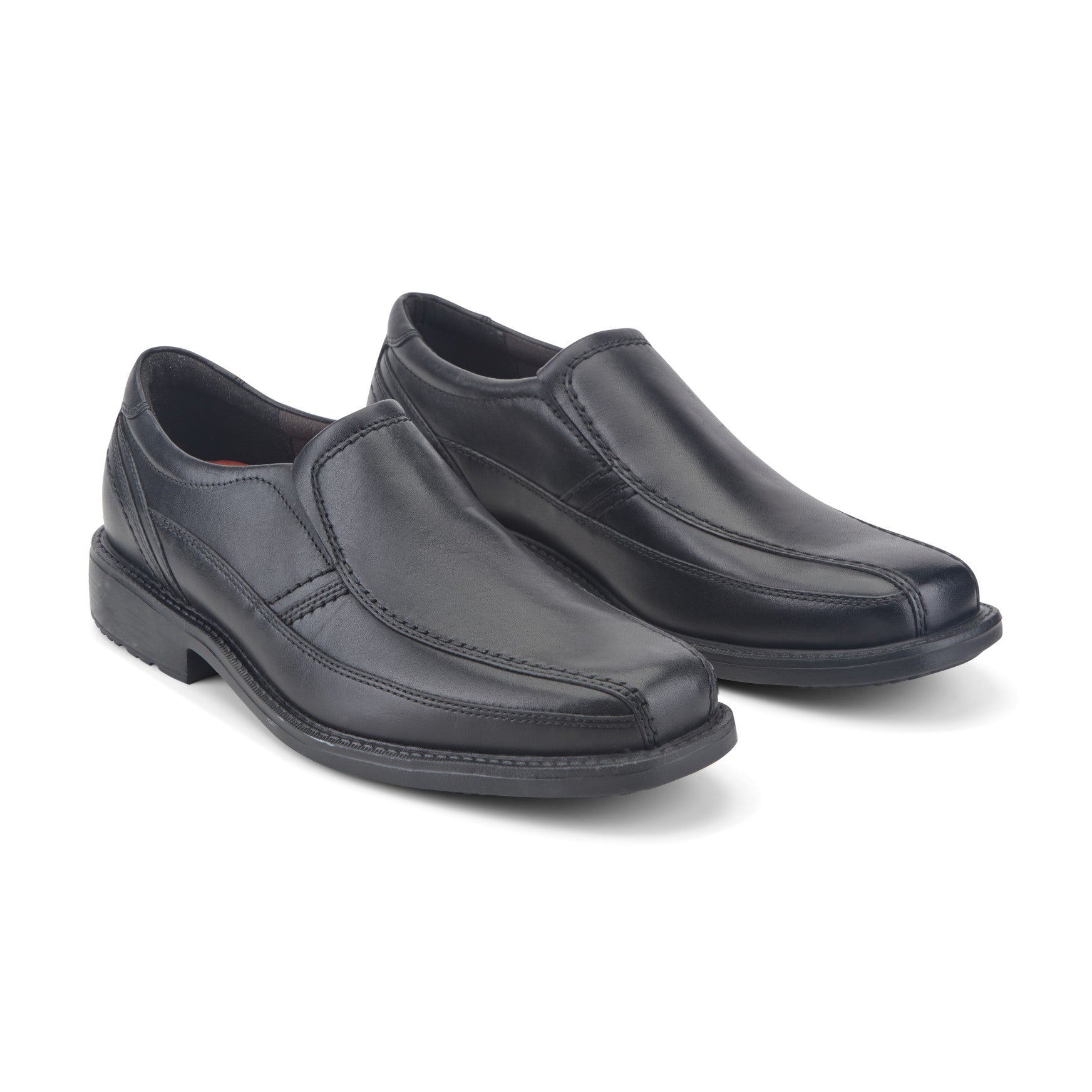 Rockport Men / Style Leader 2 Bike Toe Slip-On - Black Leather