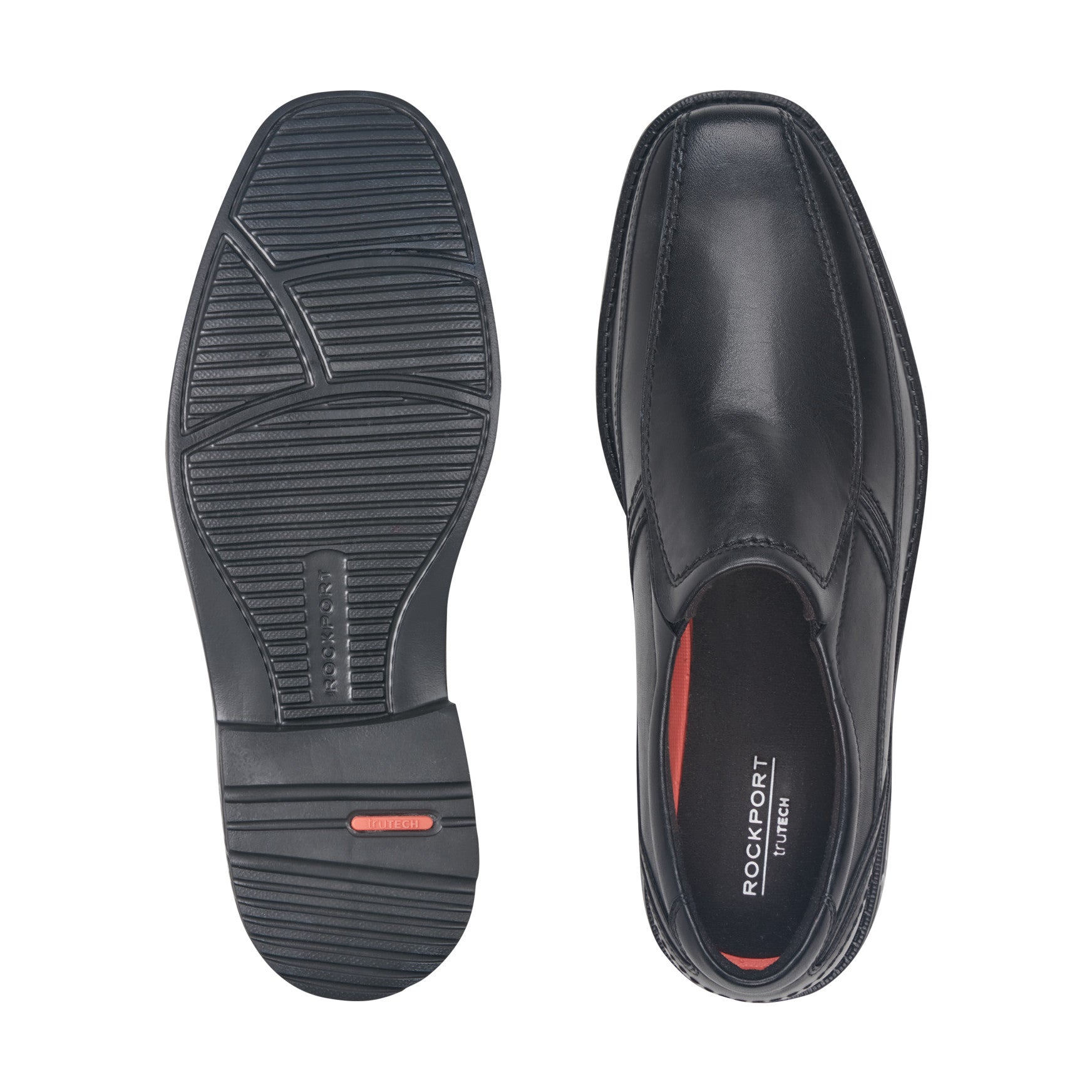 Rockport Men / Style Leader 2 Bike Toe Slip-On - Black Leather