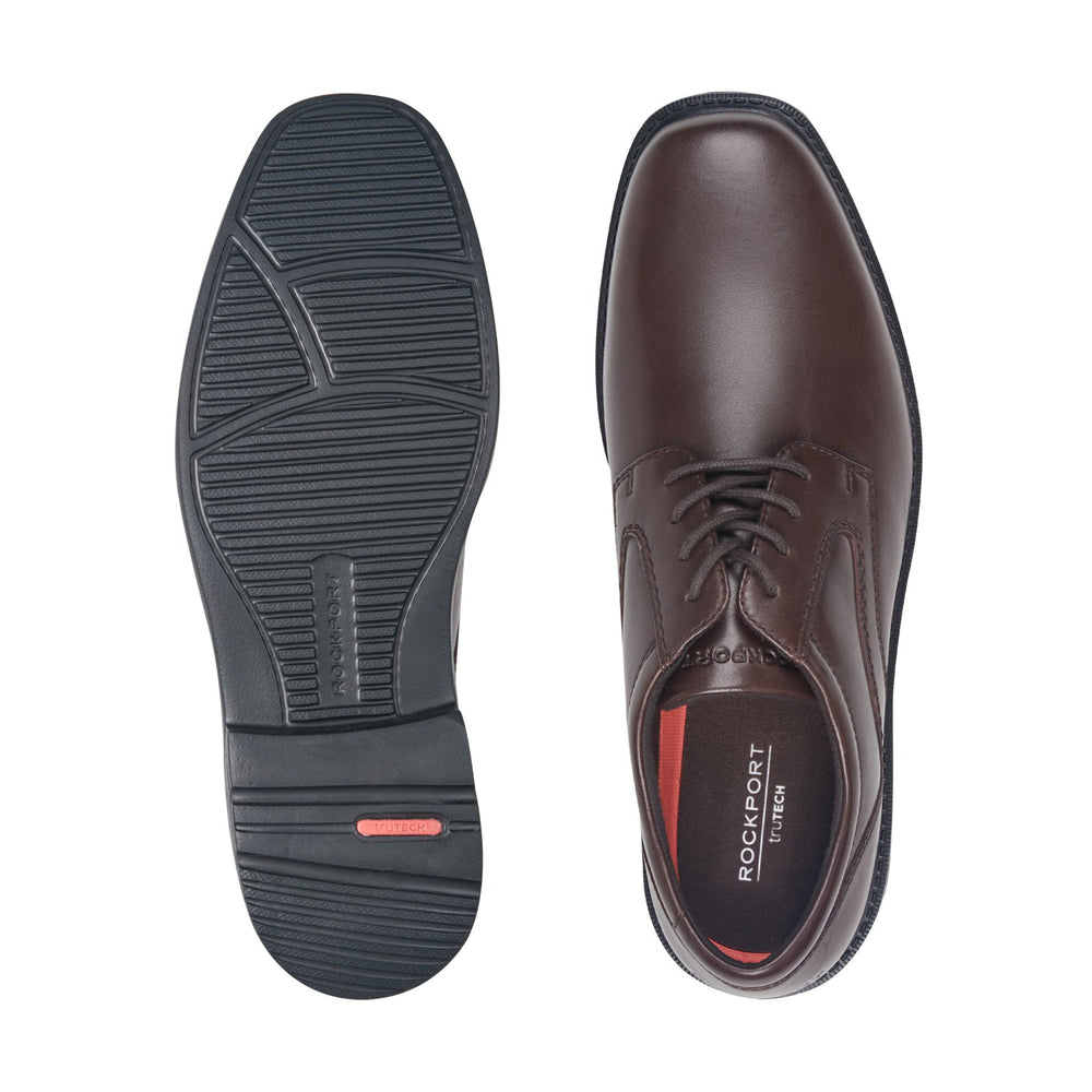 Rockport Men / Style Leader 2 Plain Toe Oxford - Dark Brown Leather