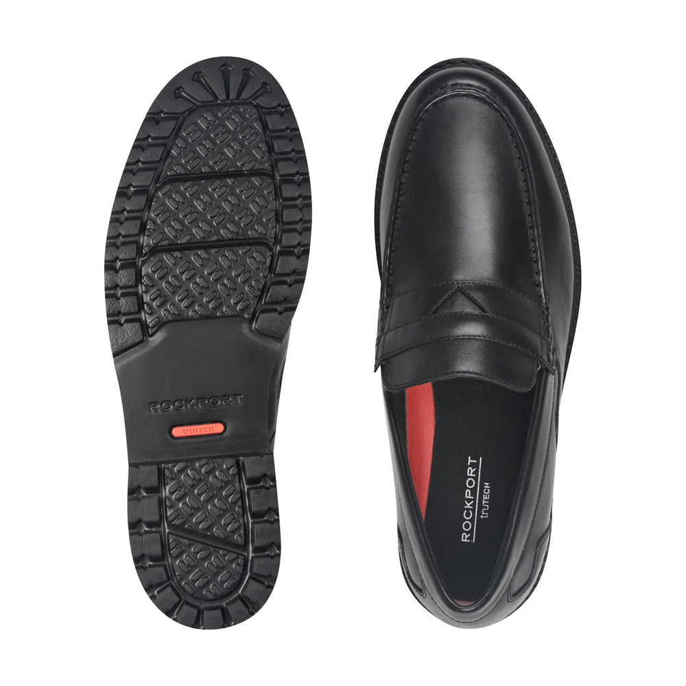 Rockport Men / Maverick Penny Loafers - Black Leather