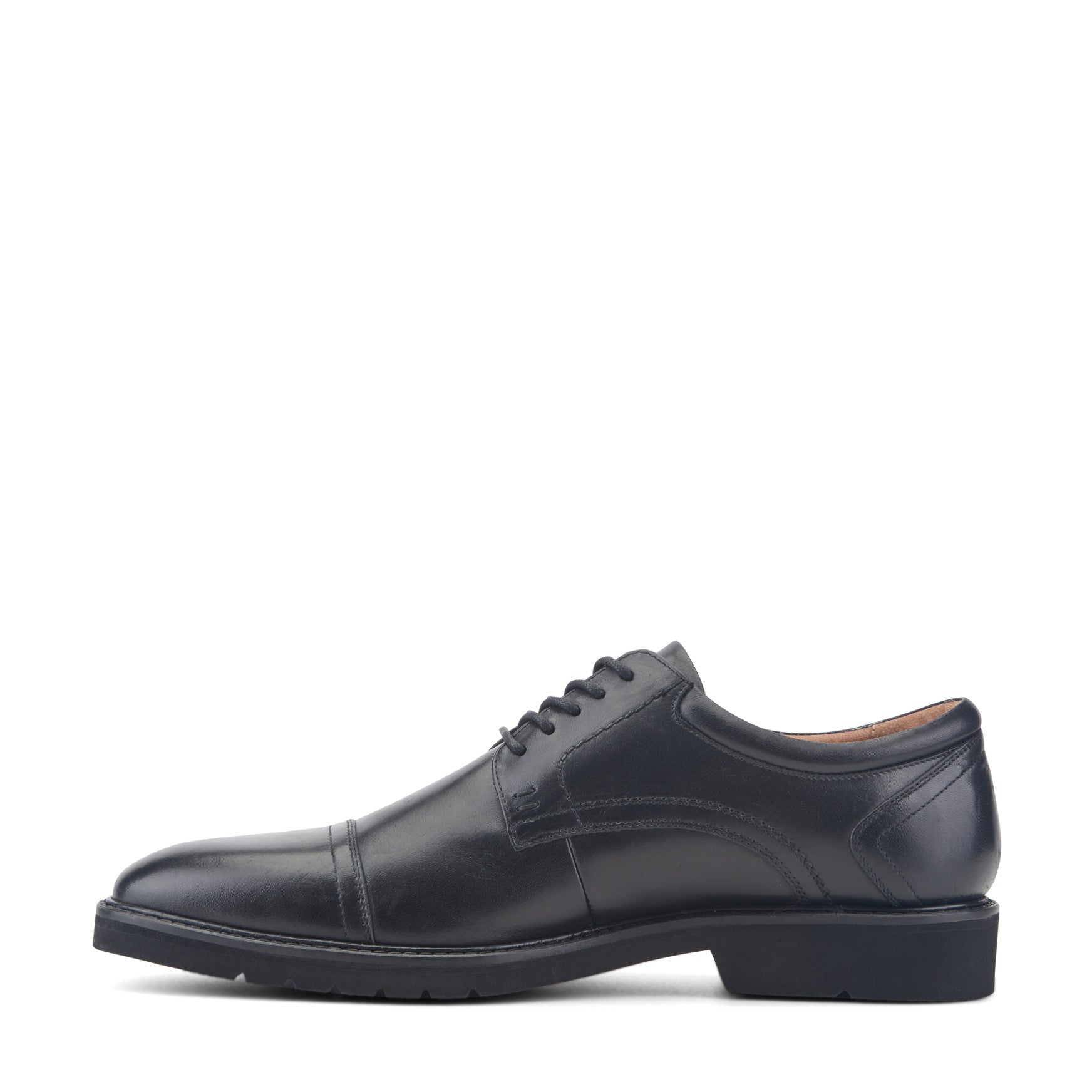 Rockport Men / Findlay Dress Lace-up Almond Toe Oxfords - Black Leather