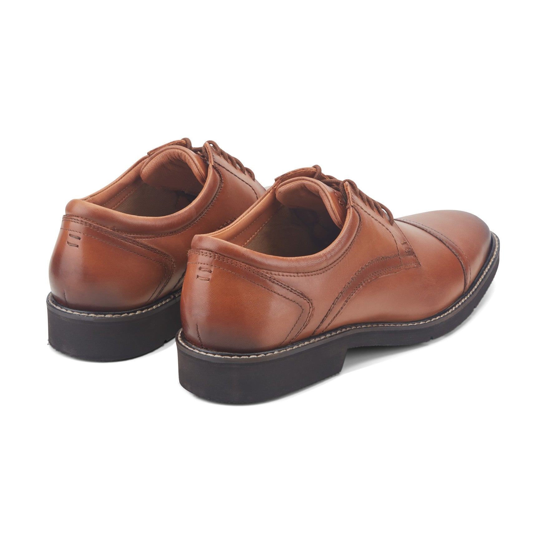Rockport Men / Findlay Dress Lace-up Almond Toe Oxfords - Medium Natural Leather