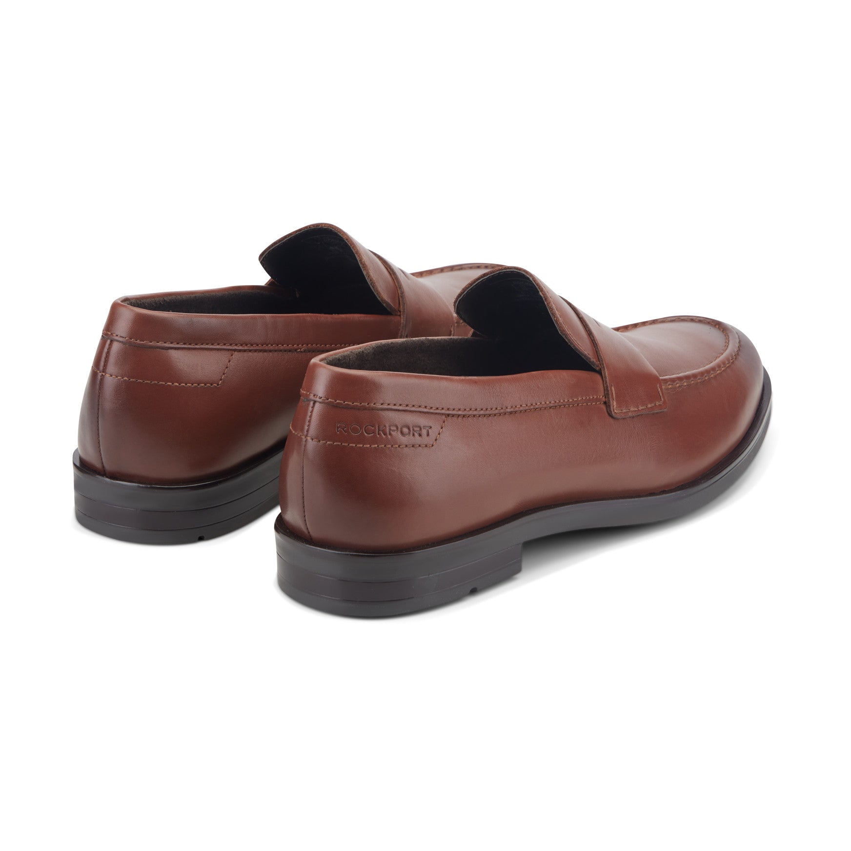 Rockport Men / Sutton Penny Loafers - Dark Natural Leather