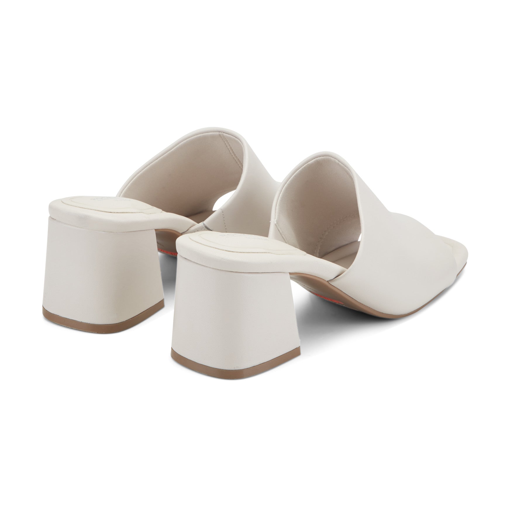 Rockport Women / Gracyn Slip-On Sandals - Ivory Leather