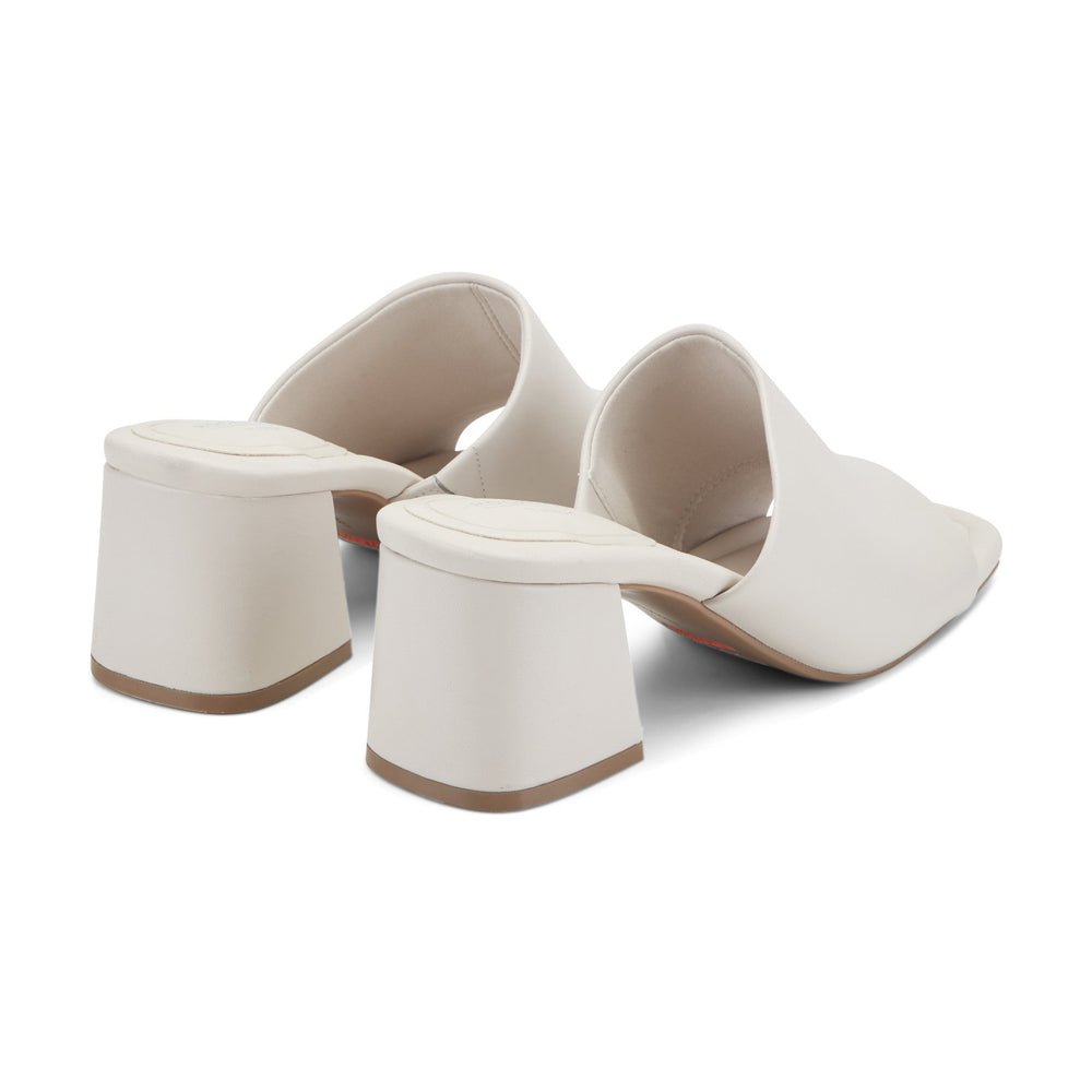 Rockport Women / Gracyn Slip-On Sandals - Ivory Leather