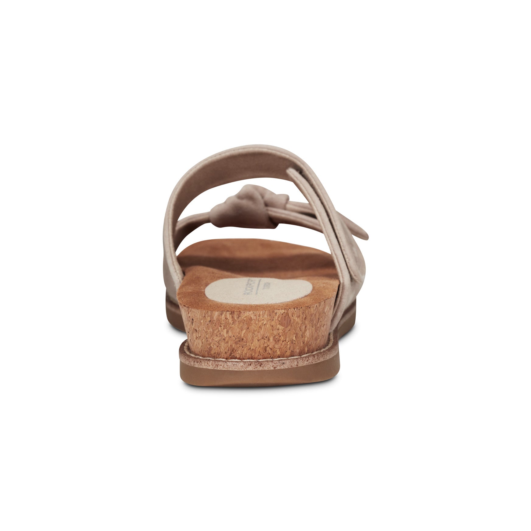 Rockport Women / Zova Slip-on Open Toe Flat Casual Sandals - Taupe Suede