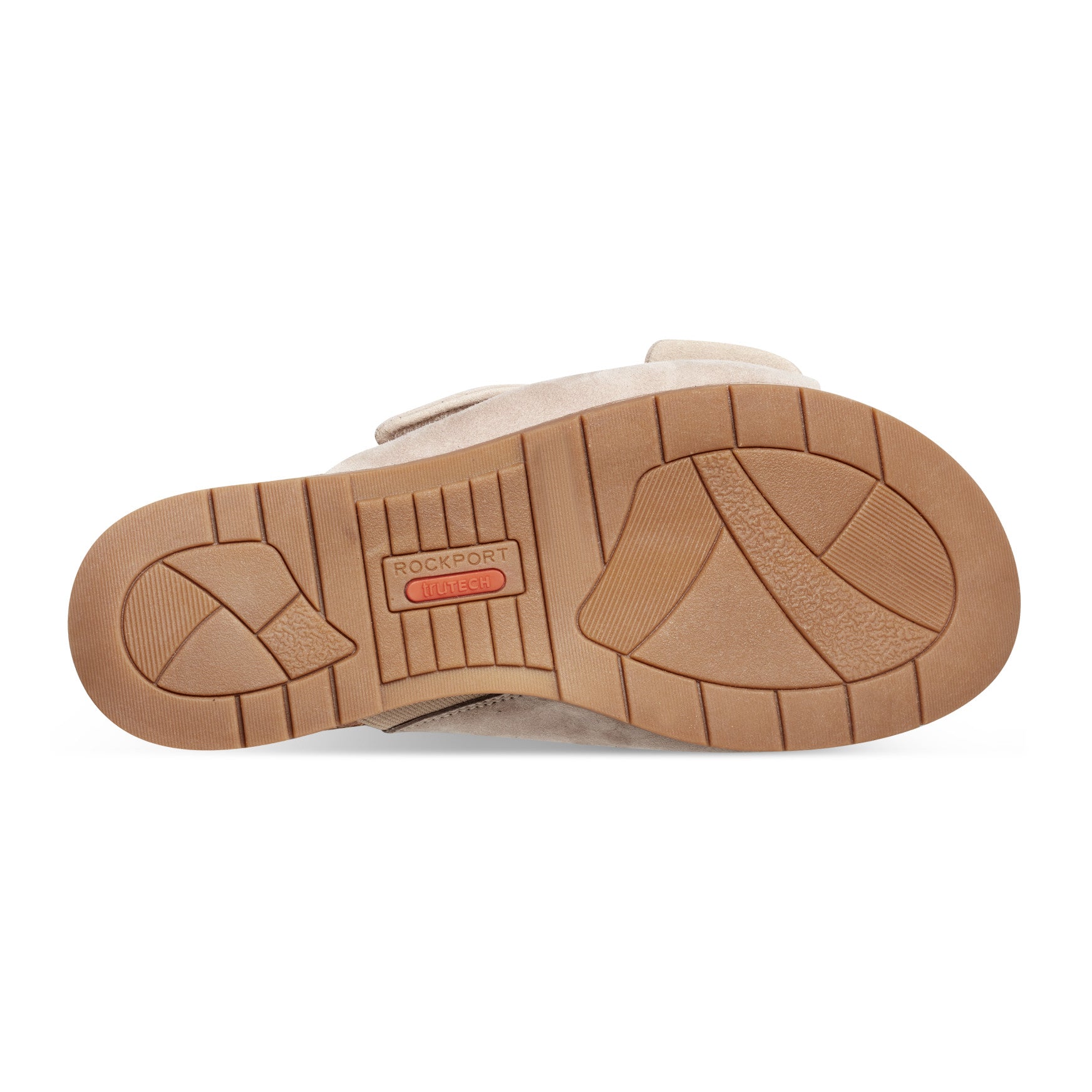 Rockport Women / Zova Slip-on Open Toe Flat Casual Sandals - Taupe Suede