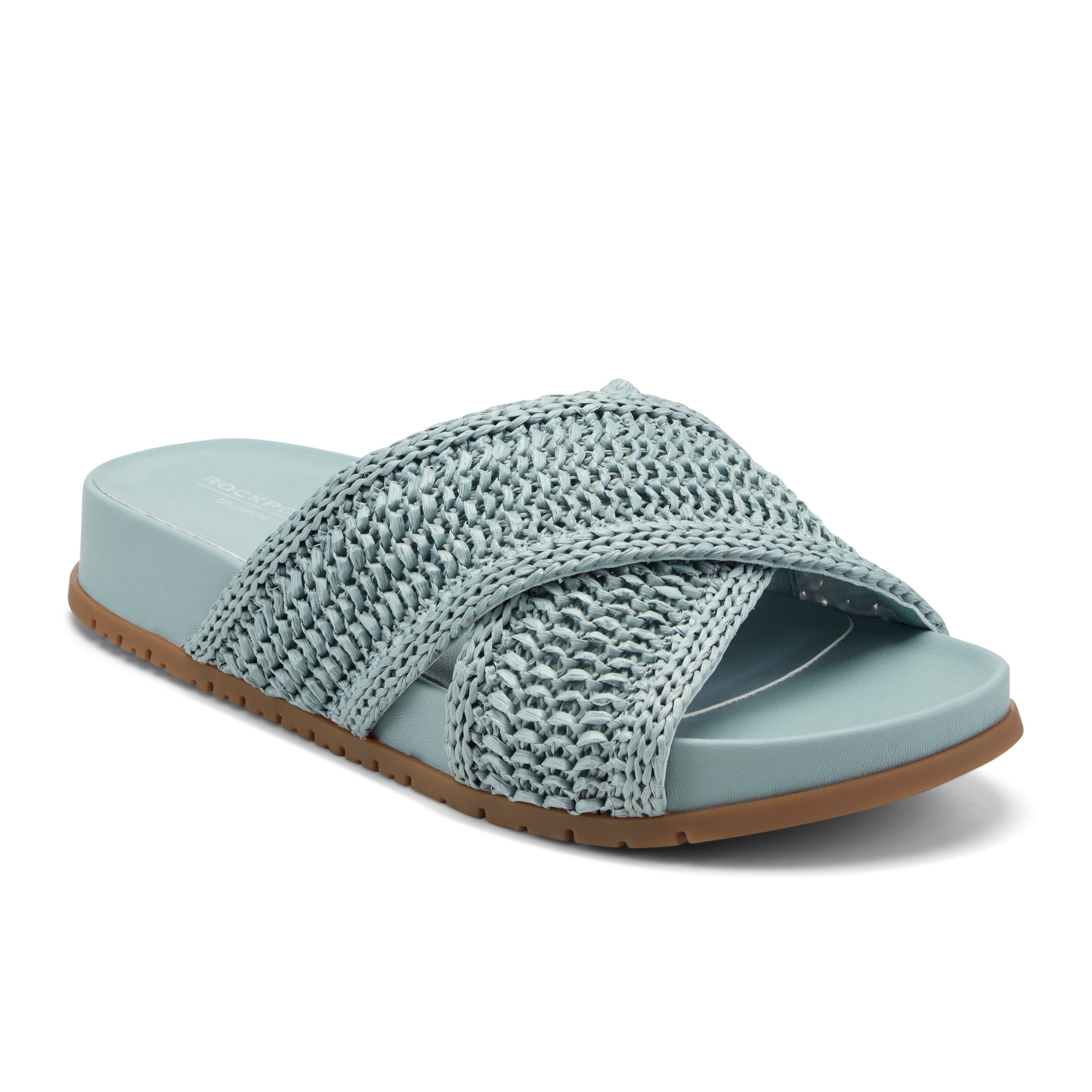 Rockport Women / Leia Casual Slip-On Flat Sandals - Medium Blue