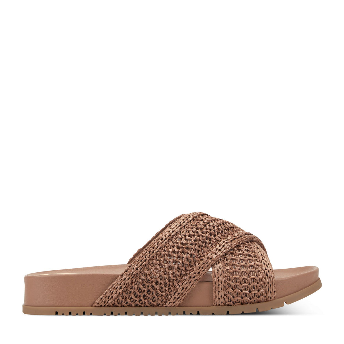 Rockport Women / Leia Casual Slip-On Flat Sandals - Medium Brown
