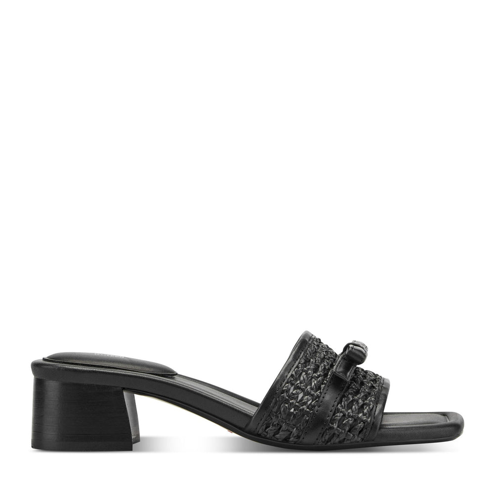 Rockport Women / Clarice Slip-On Sandals - Black Leather