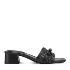 Rockport Women / Clarice Slip-On Sandals - Black Leather
