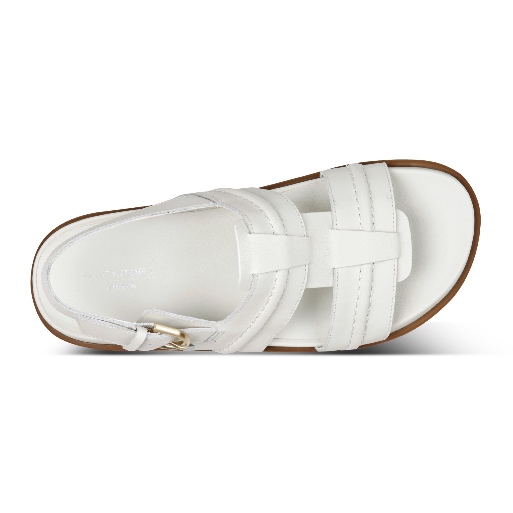 Rockport Women / Laina Slingback Fisherman Sandals - White Leather