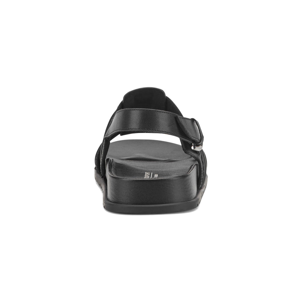 Rockport Women / Laina Slingback Fisherman Sandals - Black Leather