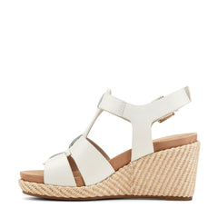 Rockport Women / Belle Casual Wedge Sandals - Ivory Leather