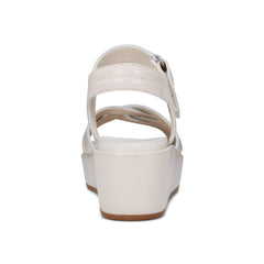 Rockport Women / Amira Strappy Open Toe Casual Wedge Sandals - Ivory