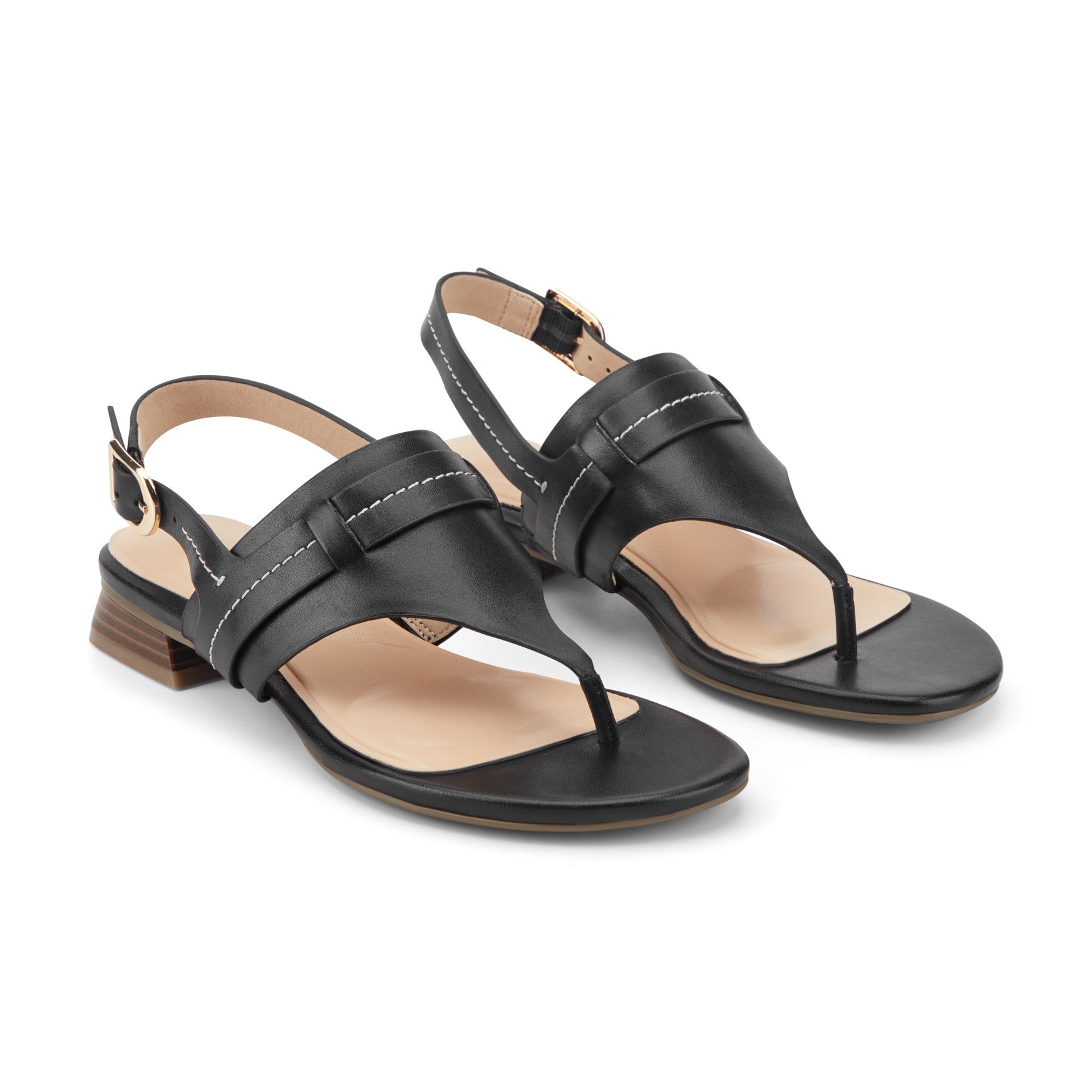 Rockport Women / Ofera Slingback Sandals - Black Leather