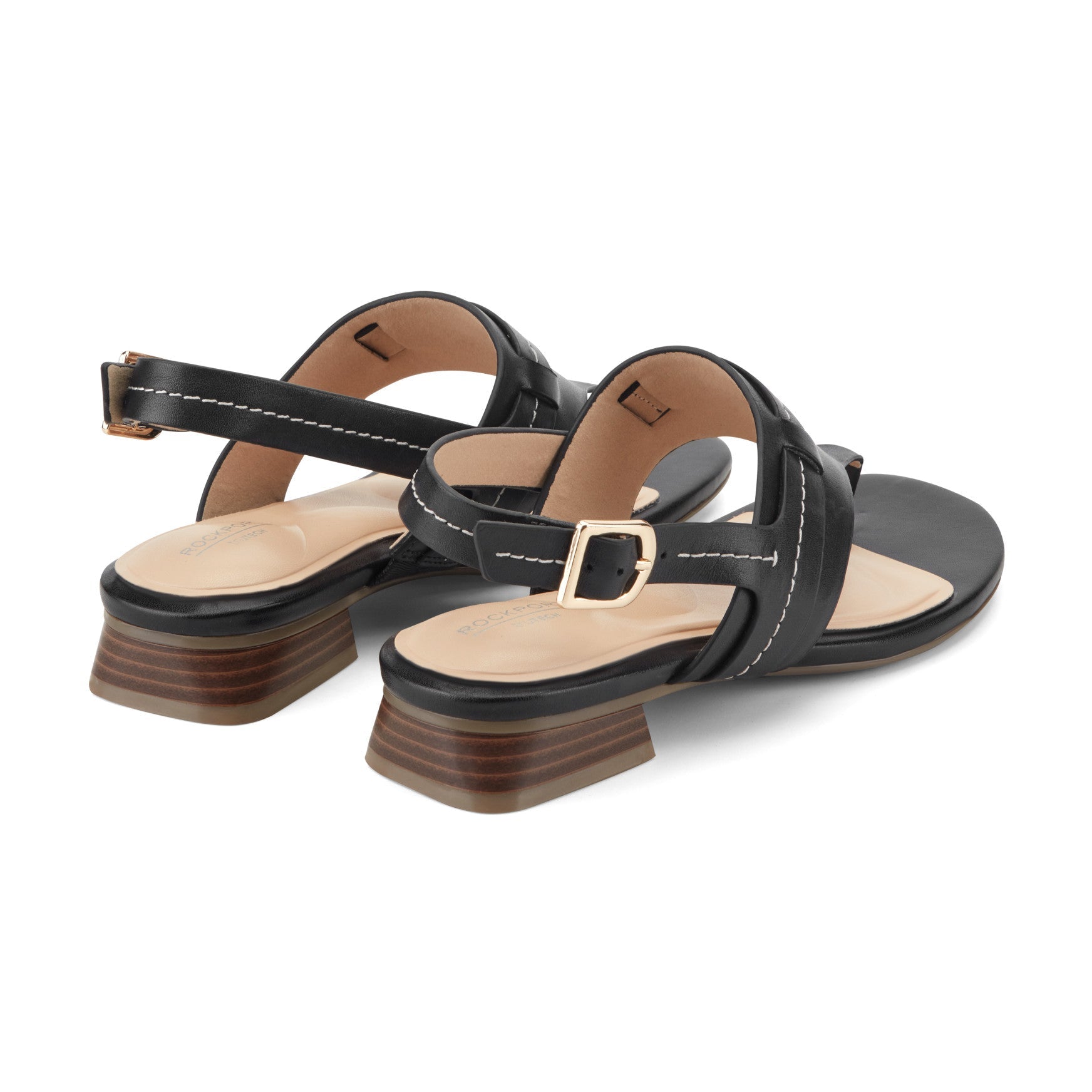 Rockport Women / Ofera Slingback Sandals - Black Leather