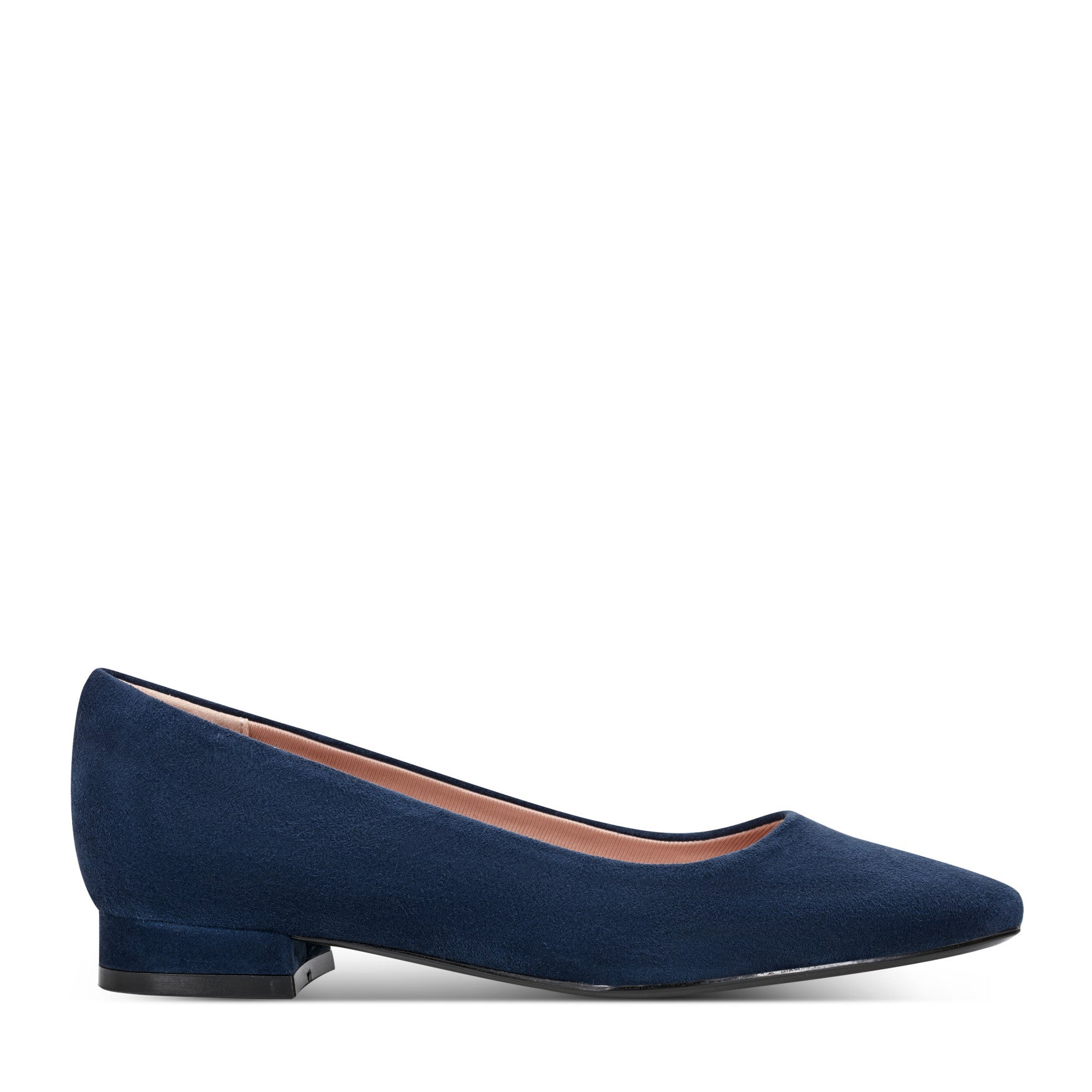 Rockport Women / Tessa Total Motion Pointy Toe Dress Flats - Dark Blue Suede