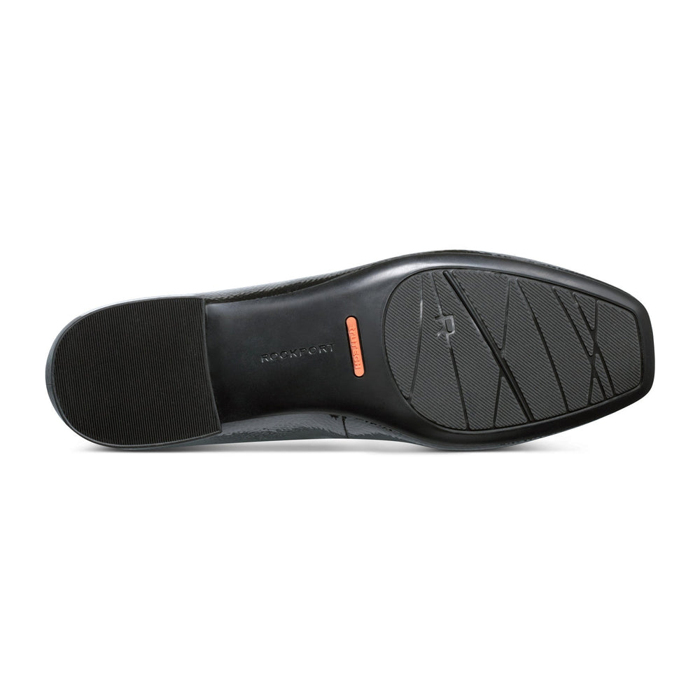 Rockport Women / Sadie Square Toe Slip-on Ballet Dress Flats - Black Patent