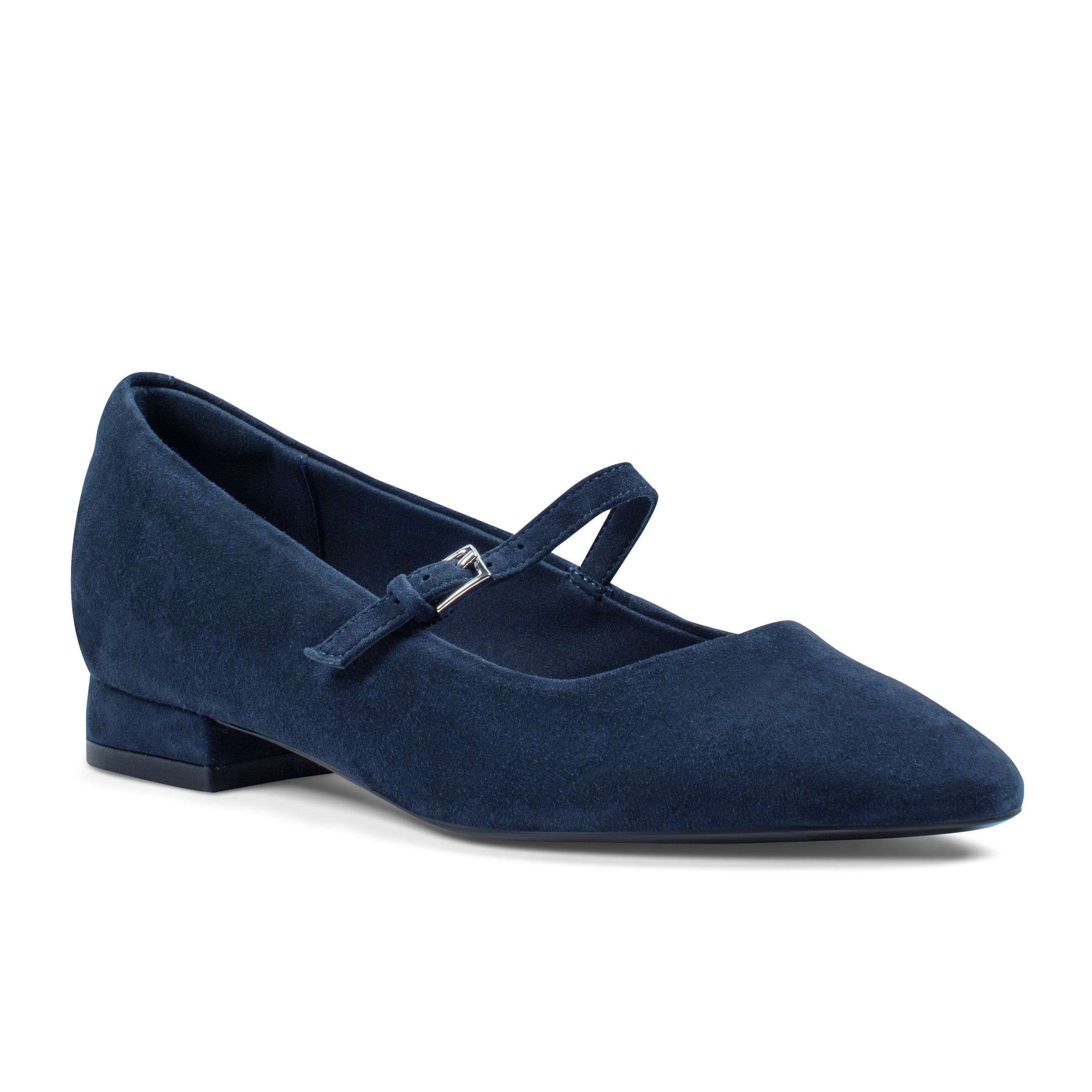 Rockport Women / Taren Total Motion Pointy Toe Dress Flats - Dark Blue Suede