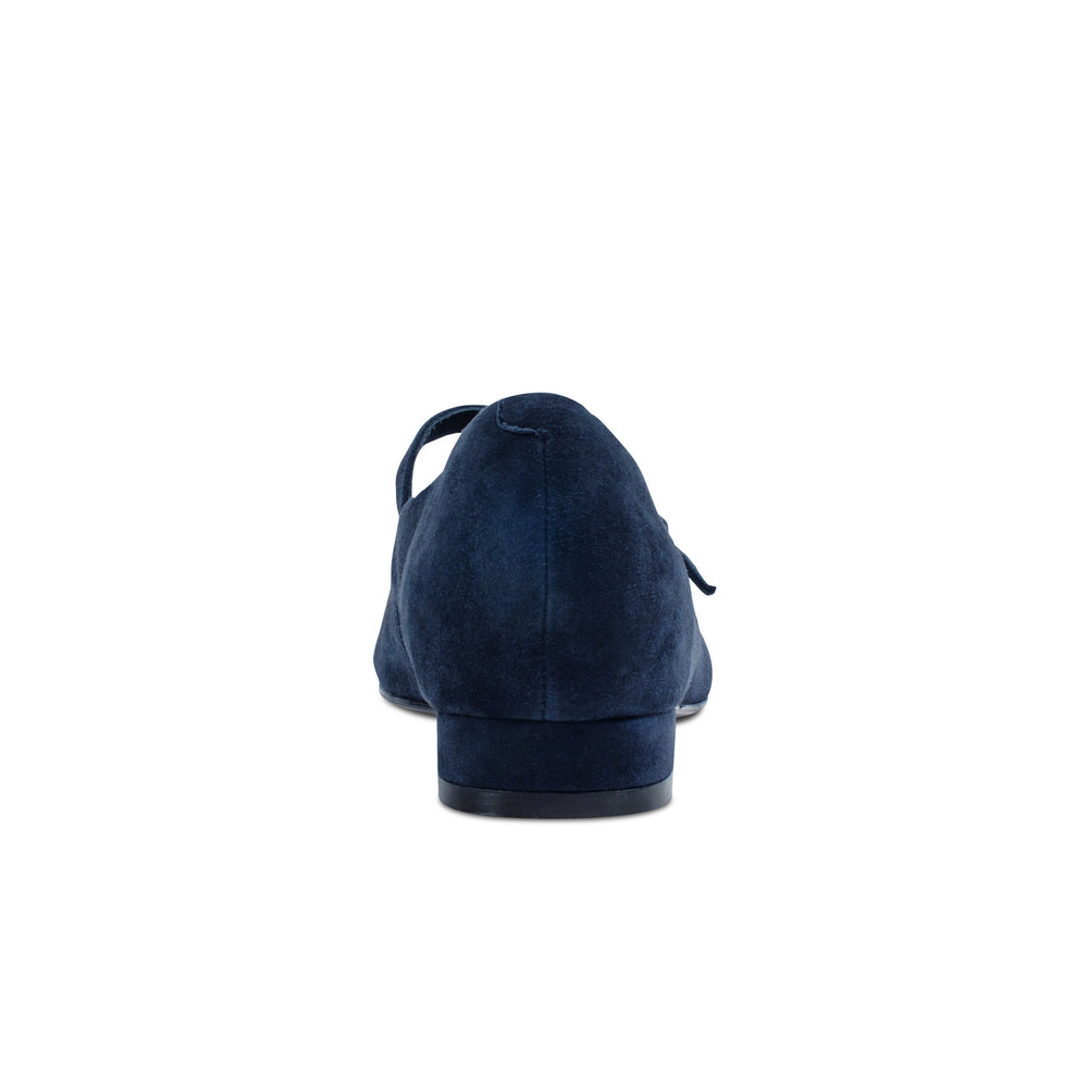 Rockport Women / Taren Total Motion Pointy Toe Dress Flats - Dark Blue Suede