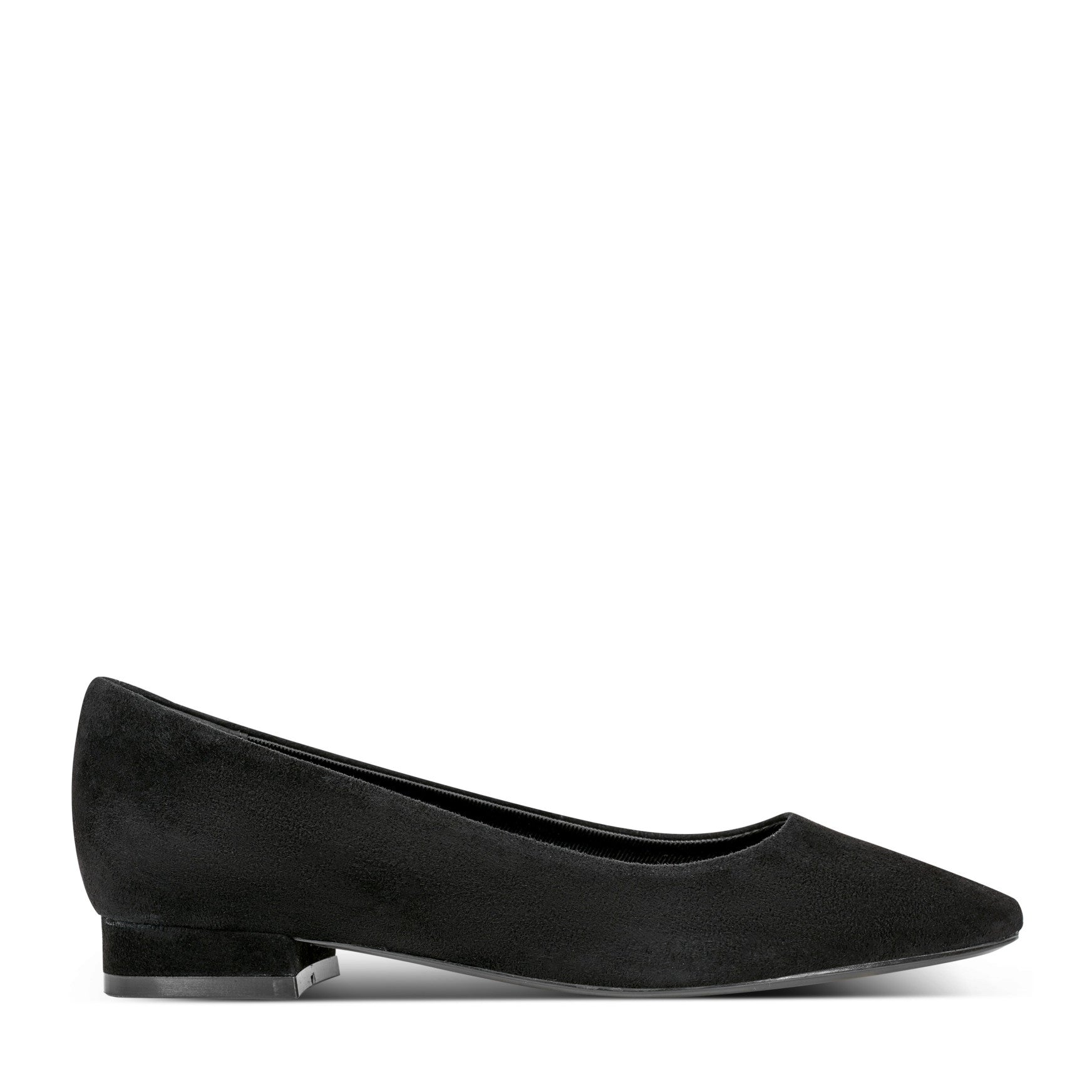 Rockport Women / Tessa Total Motion Pointy Toe Dress Flats - Black Suede