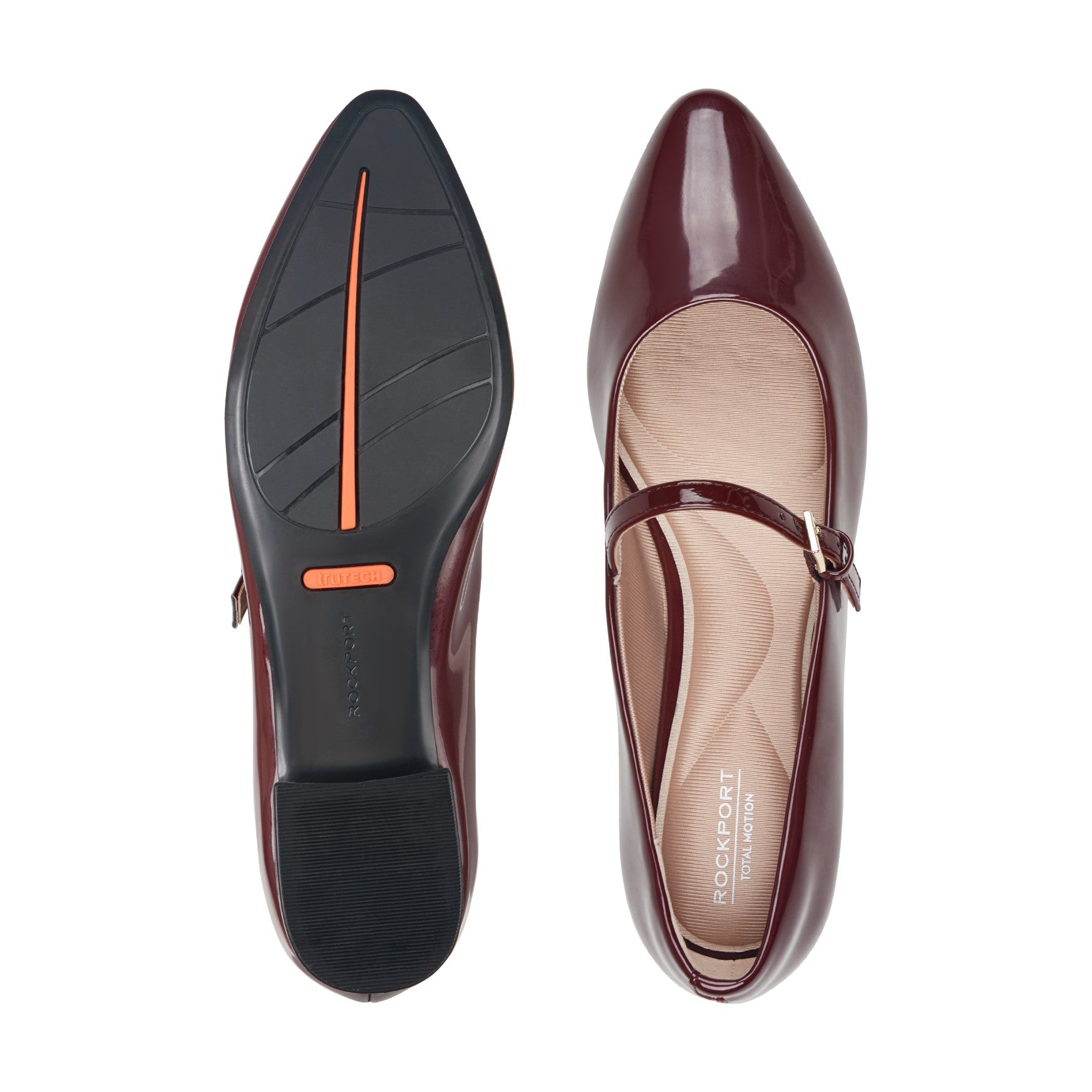 Rockport Women / Taren Total Motion Pointy Toe Dress Flats - Dark Red