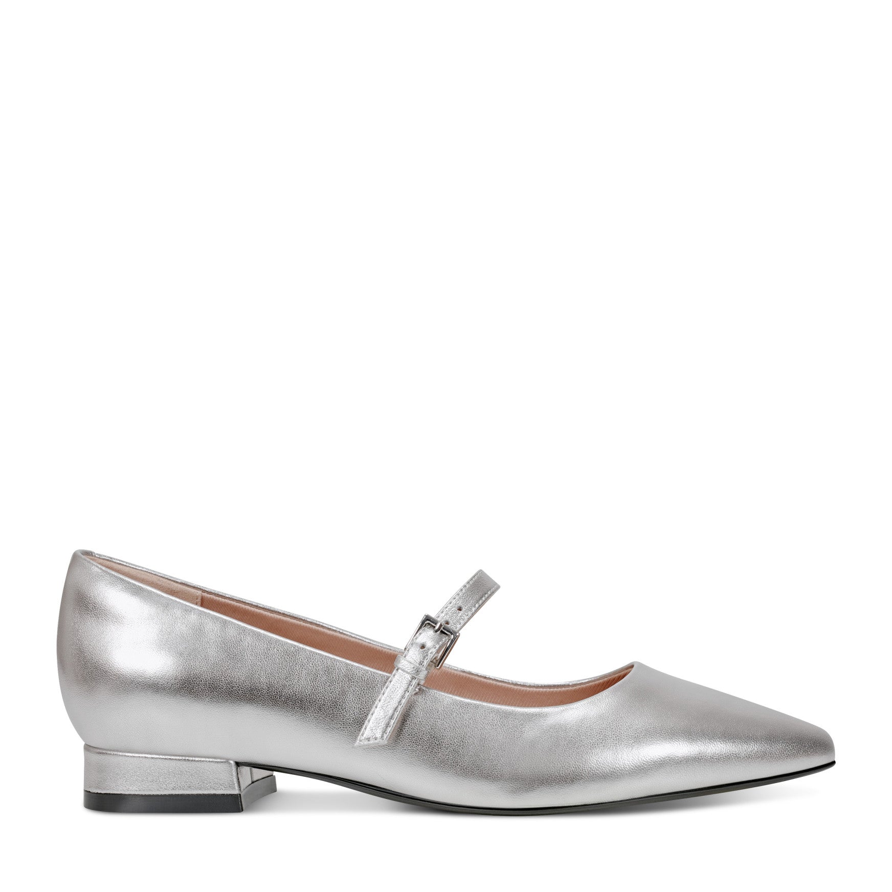 Rockport Women / Taren Total Motion Pointy Toe Dress Flats - Pewter Leather