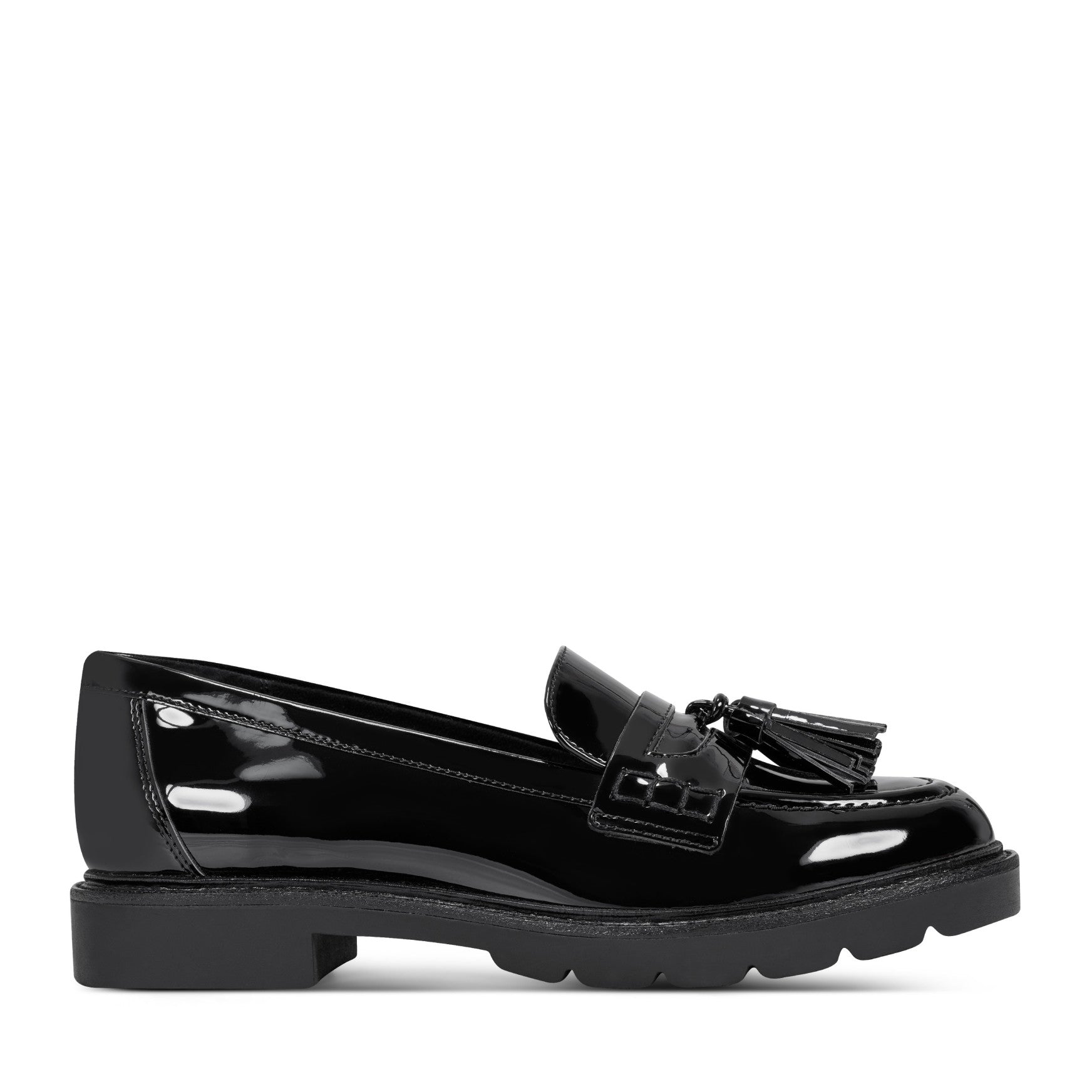 Rockport Women / Kiara Tassel Loafers - Black Patent