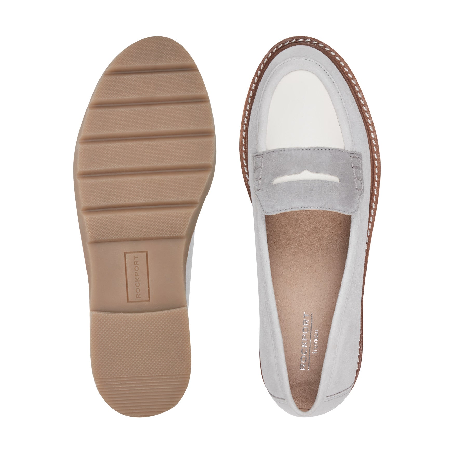 Rockport Women / Kacey Penny Loafer - Light Blue Suede