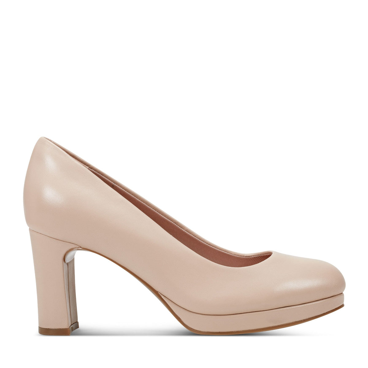 Rockport Women / Carmen Total Motion Platform Pumps - Light Natural Leather