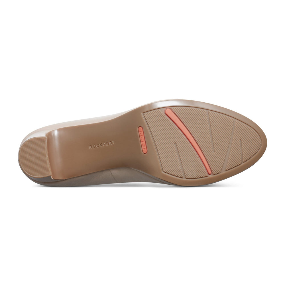 Rockport Women / Carmen Total Motion Platform Pumps - Light Natural Leather