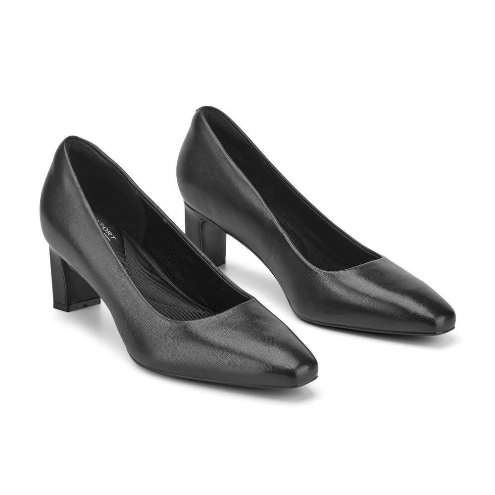 Rockport Women / Total Motion Merida Classic Dress Pumps - Black Leather
