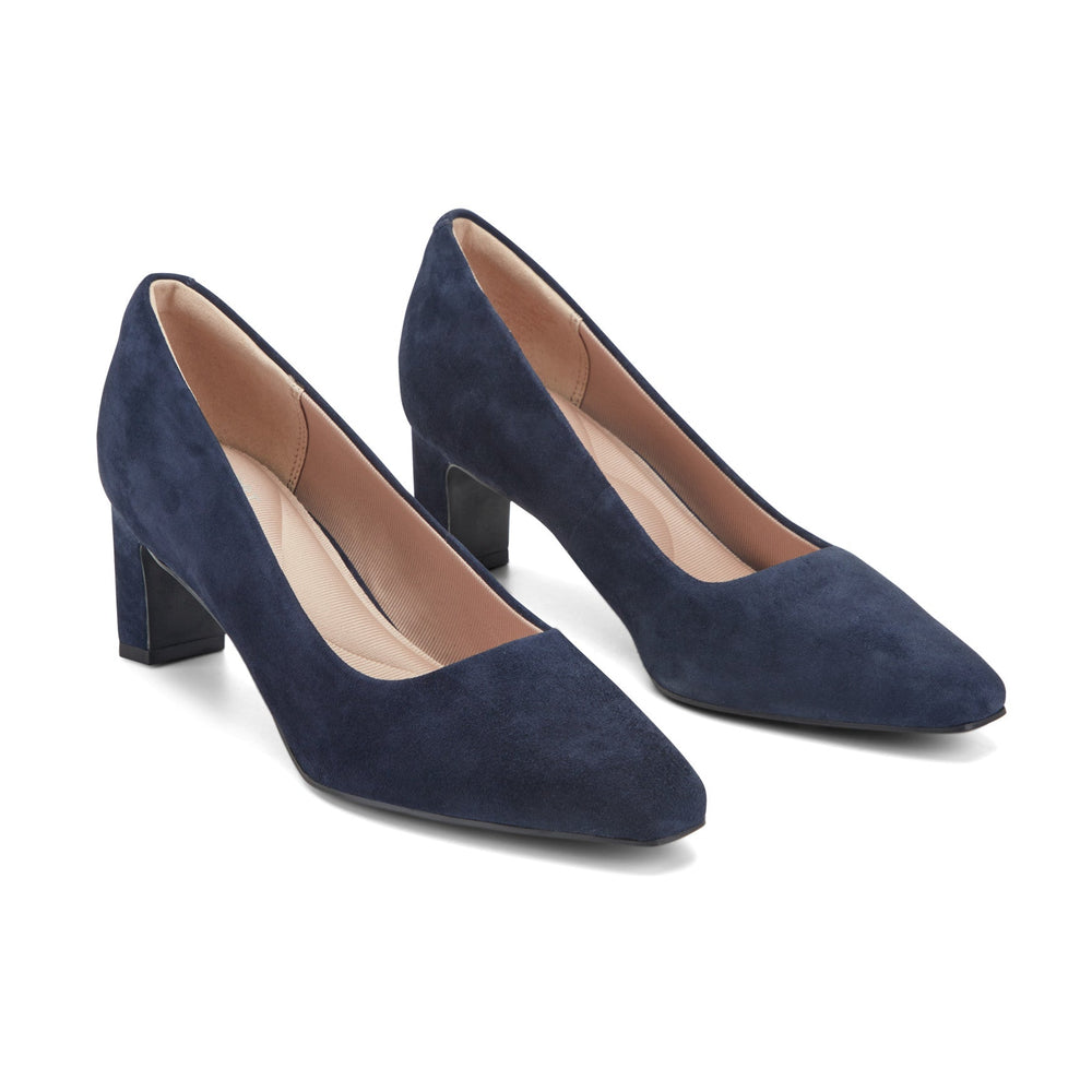 Rockport Women / Total Motion Merida Classic Dress Pumps - Dark Blue Suede