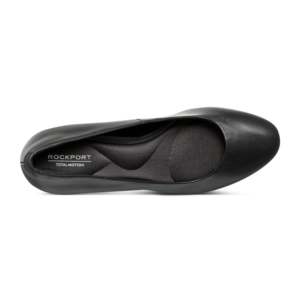 Rockport Women / Carmen Total Motion Platform Pumps - Black Leather