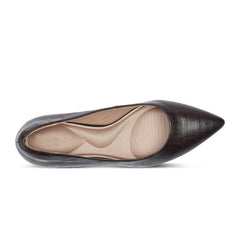 Rockport Women / Cindy Total Motion Pumps - Dark Brown Croco Leather