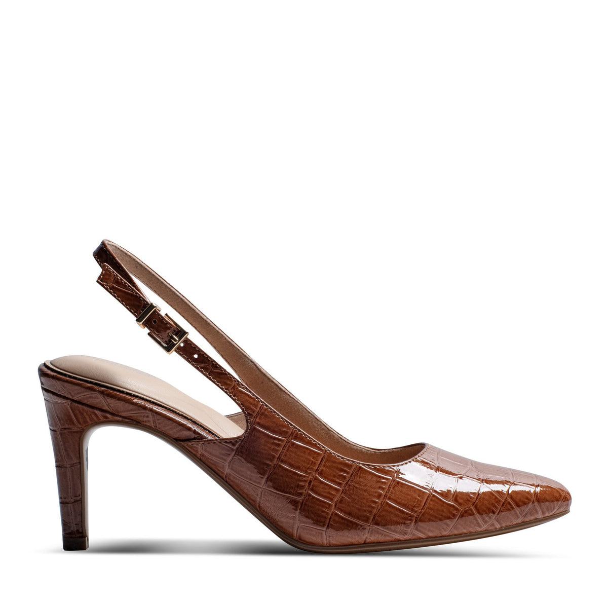 Rockport Women / Jolie Total Motion Dress Pumps - Medium Natural Croco Patent