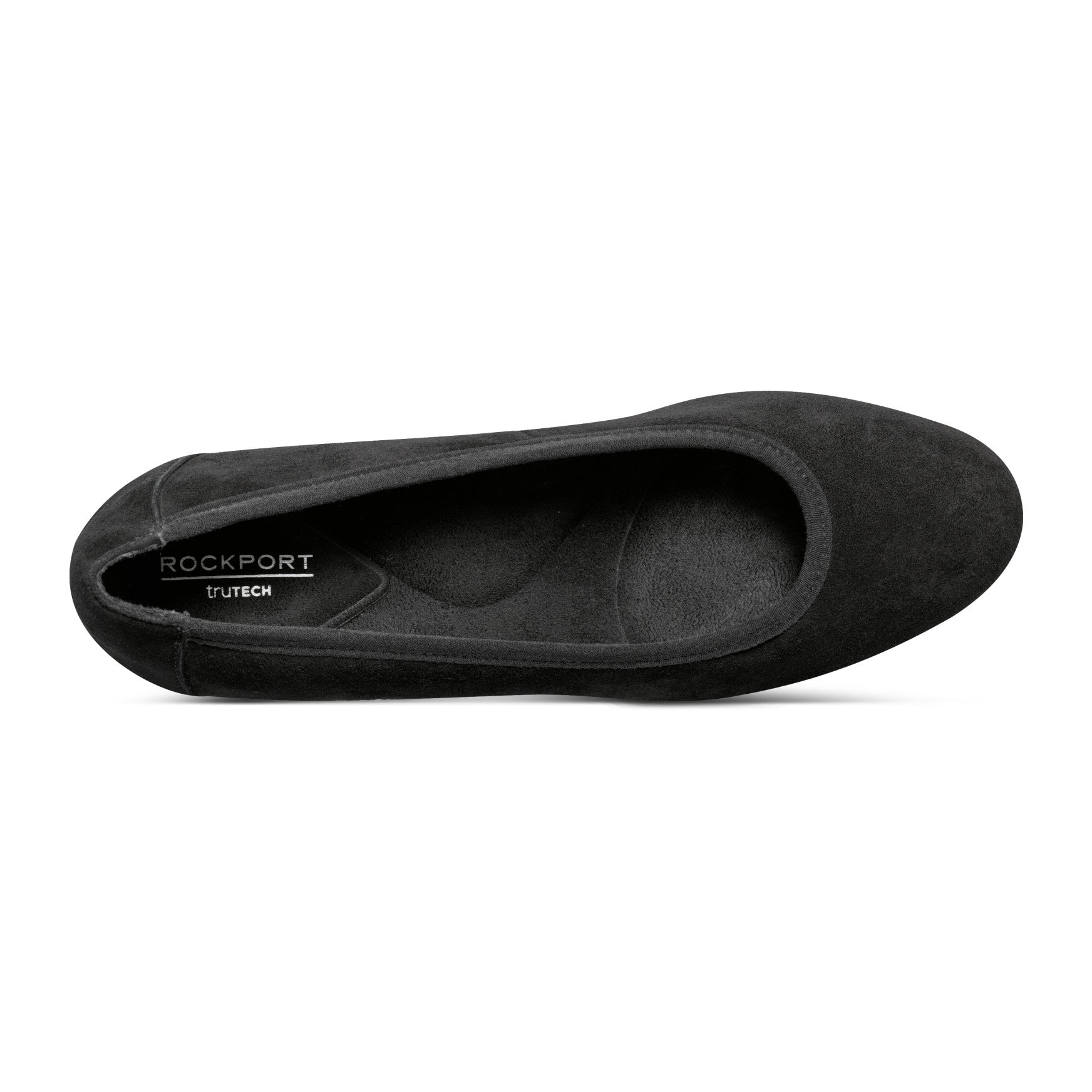 Rockport Women / Rita Slip-on Almond Toe Dress Wedges - Black Suede