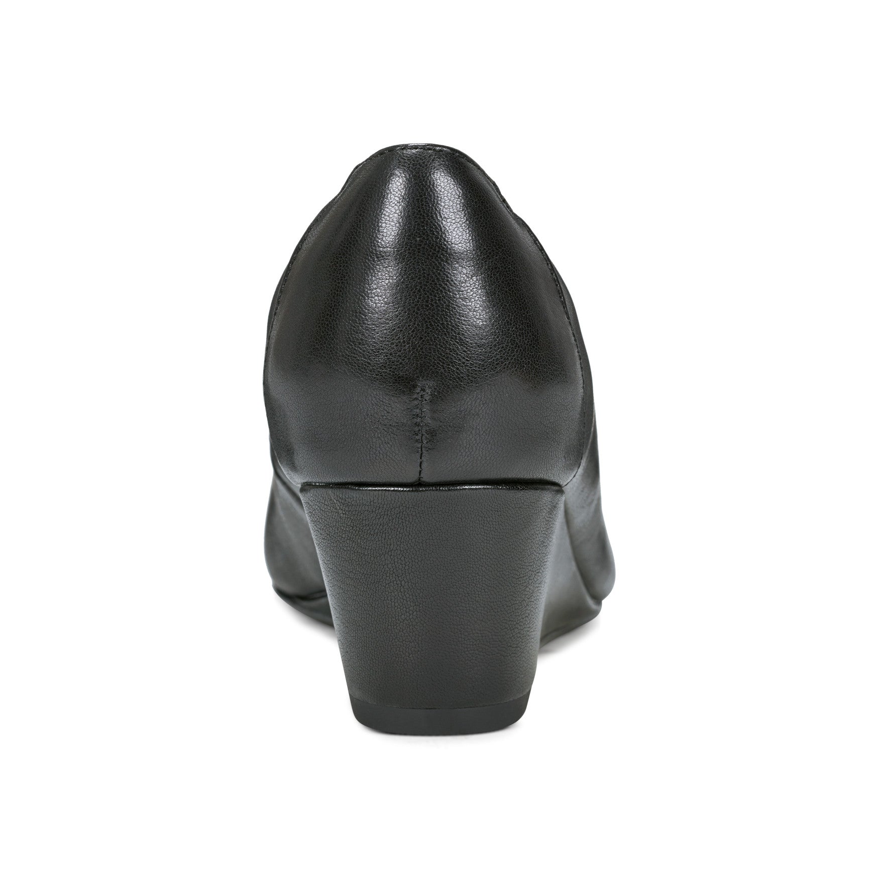 Rockport Women / Rita Slip-on Almond Toe Dress Wedges - Black Leather