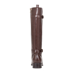 Rockport Women / Harper Riding Wide Calf Boot with Buckle - Dark Brown Leather