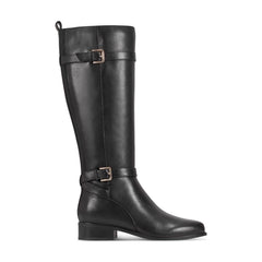 Rockport Women / Harper Riding Boot with Buckle - Black Leather