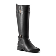 Rockport Women / Harper Riding Boot with Buckle - Black Leather